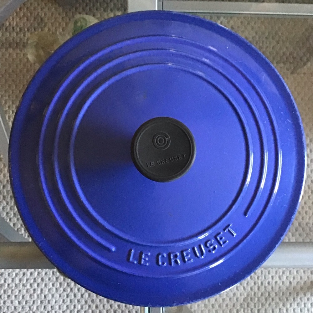 Le Creuset Dutch Oven LID ONLY Blue #22